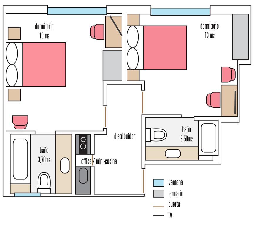 Apartamentos Sabinas Zaragoza Centro חדר תמונה